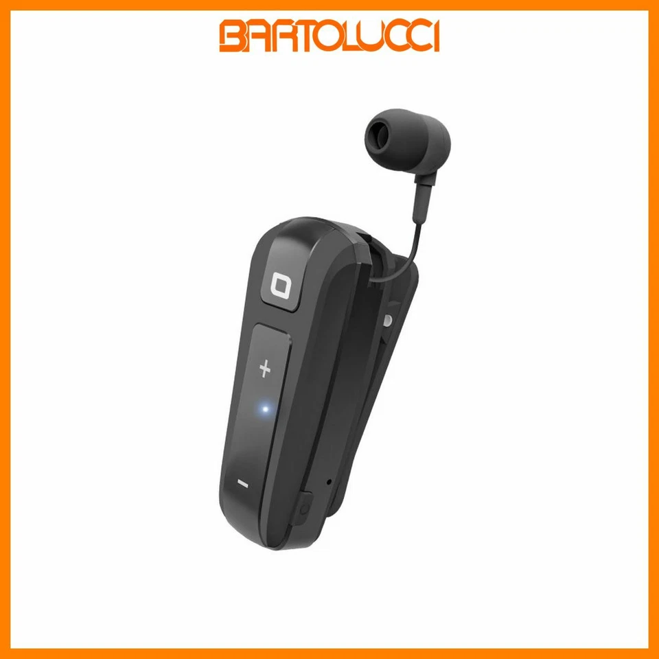 SBS TEROLLCLIPBTK Auricolare Wireless con roller clip Colore nero - Immagine 1 di 1