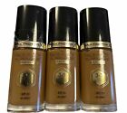 3 X MAX FACTOR Facefinity -Flawless 3 in 1 Foundation -95 TAWNY - 3x 30ml
