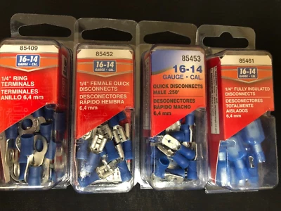 Dorman Conduct-Tite 16-14 Gauge Asstd Terminals 4 Packs, Total 61 Pcs - Image 1 of 4