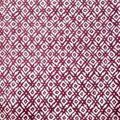 Остатки винтажной обивочной ткани Waverly «Gridlock» для туалета — 78x54 красный кремовый бриллиант - Изображение 1 из 2