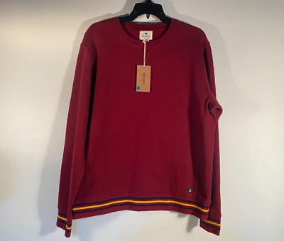 Suéter Sperry Top-Sider Rojo Tibetano Otoño Hombres Talla L/Nuevo Foto 1 de 4