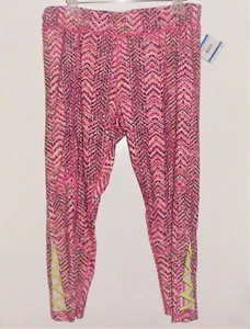 NEW Anne Klein Sport Pink Exercise/Running Pants NWT sz 1X $75 Tights Leg Trim - Picture 1 of 8