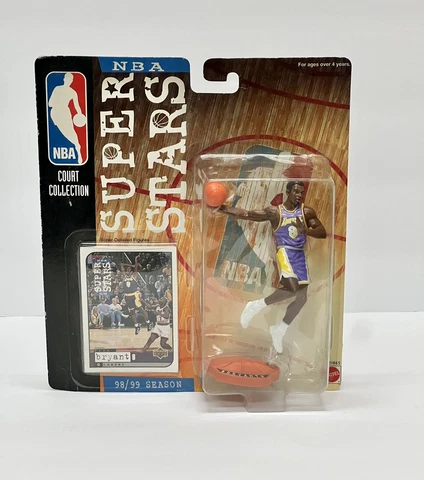 Kobe Bryant NBA Superstars 1998-99 Figure Mattel with UD Card Lakers New Cover