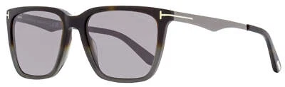 Tom Ford Rectangular Sunglasses TF862 Garrett 56C Havana/Gray/Gunmetal 56mm FT08 - image 1 of 2