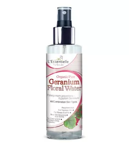 Orgánico 100% Geranio Agua Floral 150ml Piel Mixta Eczema Botella de Vidrio - Imagen 1 de 6