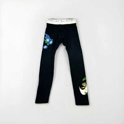 Nike Women’s Floral Print Leggings Black Medium Stretch Athletic Pants - Image 1 of 4