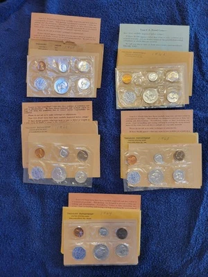 1960-1964 (P) Proof Set US Mint Original Envelope 5 Coins - Image 1 of 4