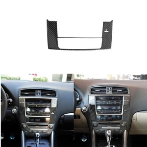 Carbon Fiber GPS Navigation Panel Cover Trim For LEXUS IS250 300 350 2006-2012 - Foto 1 di 12