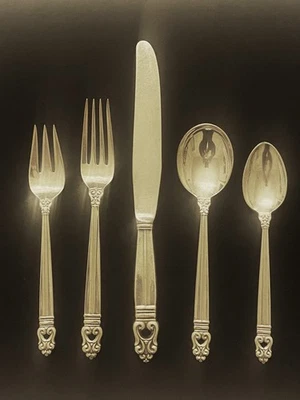 Ajuste de 5 piezas Royal Danish (diseño 1939) plata internacional Foto 1 de 2