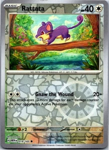 Rattata 019/165 - SV: Scarlet & Violet 151 Reverse Holo - Bild 1 von 2