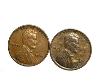 1932P und 1932D Lincoln Wheat Cents sehr schöne Münze 1125 - Bild 1 von 1