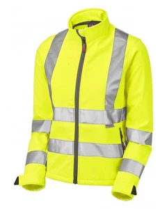 Leo HONEYWELL recyceltes nachhaltiges High Vis gelb Damen Softshell #SJ - Bild 1 von 2