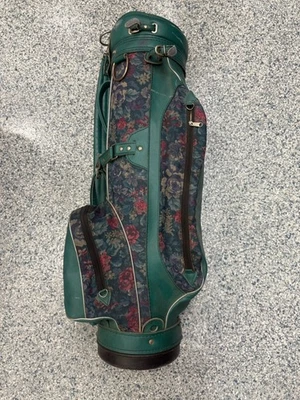 Bolsa de golfe Hot Z design padrão floral verde vintage com capa - Imagem 1 de 4