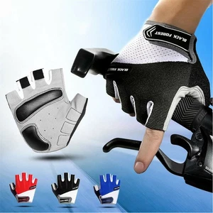 Guantes de Ciclismo Medio Dedo Unisex Gel Acolchado Antideslizante Bicicleta de Montaña Guantes - Imagen 1 de 14