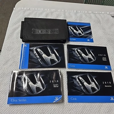 2010 Honda Civic Coupe Owner's Manual Warranty Booklet Case OEM (Y) - Image 1 of 4