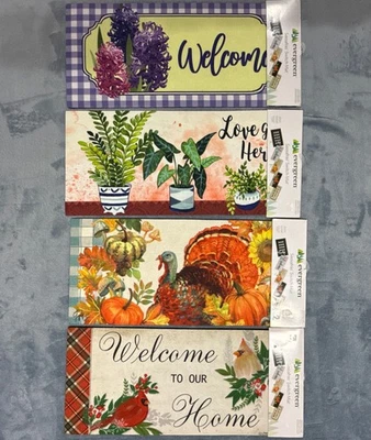 Sassafras Switch Mat Porch mat Set Of 4 NEW 10" X 22" - Image 1 of 4