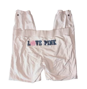 Pantalones de chándal VS PINK Campus para mujer grandes Victoria’s Secret vintage blancos logotipo P - Imagen 1 de 24