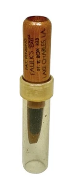 Vintage Early Faulk's Goose Call - Lake Charles, LA ~ Marked Patent Pending - Image 1 of 3