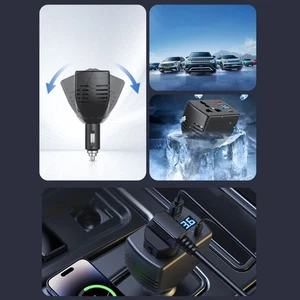 Multiple Port Car Device Fast Charging Regulator Digital Potential Display For - Picture 1 of 8
