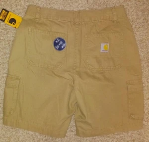 NWT! Carhartt Kid's Size 16 Canvas Cargo Work Shorts. - Picture 1 of 2