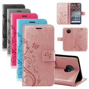 Schutz Hülle Nokia G20 / G10 Handyhülle Handy Tasche Flip Case Klapptasche Blume - Zdjęcie 1 z 54