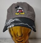 Disney Hat Mickey Mouse Gray Adjustable Hat Cap With Black White Camouflage Brim