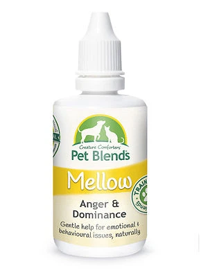 THE ORIGINAL CREATURE COMFORTERS' PET BLENDS® Natural Pet Remedy ANGER AGGRESSION DOMINANT TRAINING Dog Cat Horse Mellow Blend