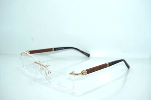 NEW PHILIPPE CHARRIOL PC 75109 C01 EXOTIC WOOD AUTHENTIC EYEGLASSES FRAME - Picture 1 of 6