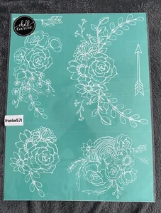 Chalk Couture Boho Florals Transfer Size E 18x24 inches retired New - Picture 1 of 2