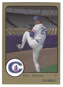 1988 Columbus Clippers Bill Fulton New York Yankees