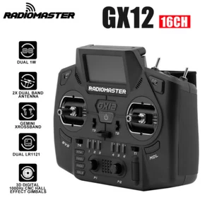 Radiomaster GX12 Radio Transmitter Controller Dual-band 2.4GHz/900MHz 16CH ELRS - Picture 1 of 24