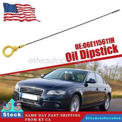 3.0L Engine Oil Dipstick For Audi A4 S4 2008-2016 & A5 S5 2005-2016 06E115611H - Image 1 of 4