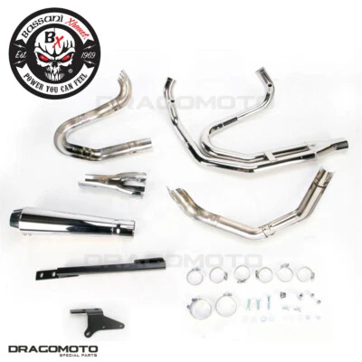 Harley FXDWG 1584 Dyna Wide Glide 2007-2011 Impianto completo BASSANI Road Ra... Foto 1 de 4