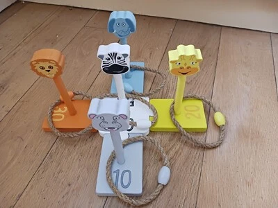 Animal Adventure Ring Toss Hoopla Quoits Garden Safari Childrens Game - Image 1 of 3