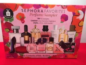 SEPHORA FAVORITES Mothers Day Perfume Sampler 14 SCENTS No Certificate,FREE SHIP