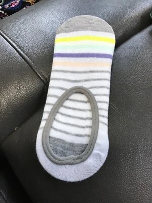 Xhilaration Damas Forros Calcetines Rayas Gris Talla Única - 1 Par Foto 1 de 4