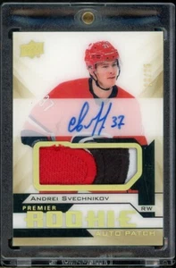 2018-19 UD Premier Acetate Rookie Auto Patch Gold Spectrum Andrei Svechnikov /25 - Picture 1 of 2