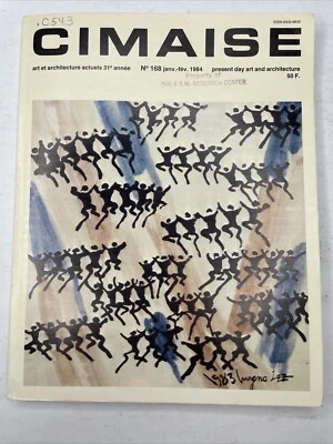 VTG RARE 1984 Cimaise Magazine No 168 French Art + Architecture V2 - Image 1 of 4