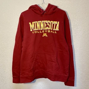Minnesota Golden Gophers Volleyball Hoodie Mens Large Maroon Pullover Sweatshirt - Picture 1 of 9