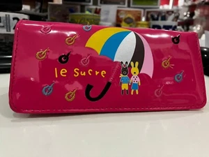 Cartera Rectangular 19cm x 9cm Las Sucre Color Fucsia Tarjetero - Picture 1 of 3