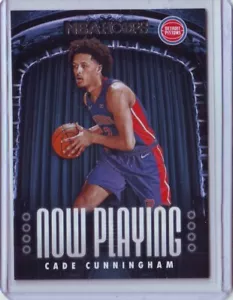 2021-22 Panini NBA Hoops - Now Playing #1 Cade Cunningham (RC) Pistons - Picture 1 of 2