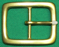 Belt Buckle "SOLID BRASS, DESIGN 2, PIN BUCKLE" 4 cm Wide Belt, Metal Casting.