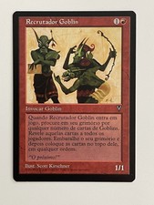 1996 Magic The Gathering - Goblin Recruiter - NM - Visions - Portuguese