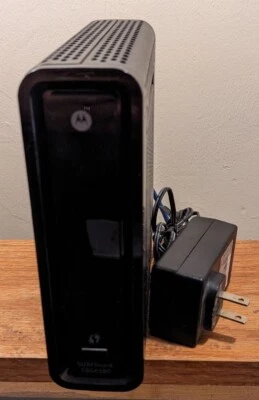 Motorola SBG6580 SURFboard 343 Mbps 4 Port Gigabit Wireless Cable Modem - Black - Image 1 of 4