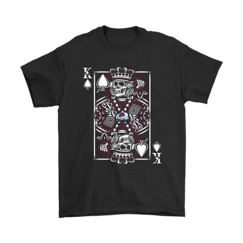Colorado Avalanche Spade King Of Death Card Unsiex T-shirt All Size S-3XL Cover