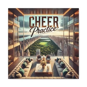 Leinwand Wandbild, Jubel Übungsdeko, Gymnastik Geschenk, Sportraum Deko, - Bild 1 von 5