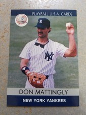 Don Mattingly NY Yankees Playball U.S.A. Cards #91-30 Oddball