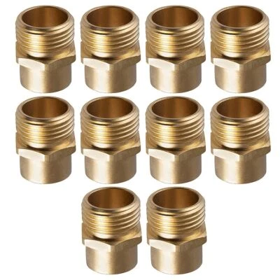 Garden Hose Adapter, 3/4" MH x 1/2" FIP Brass Lead Free 10 Pack - Image 1 of 4