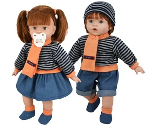 18" Realistic Lifelike Sleeping Soft Body Ginger Baby Doll Dummy Freckles Sounds - Picture 1 of 13
