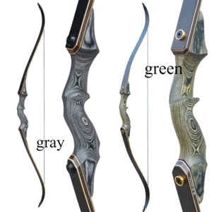 60'' Archery Recurve Bow 20-60lbs Limbs Wooden Takedown Bow RH LH Hunting Target - Picture 1 of 15